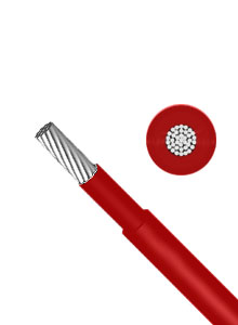 6mm2 single-core 1000V HV DC cable (PER METER PRICES) - Red